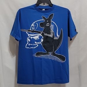RARE Metal Mulisha mens Skull Motocross JACKO-ROO blue tee M